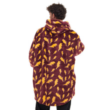 Load image into Gallery viewer, Snuggs Blanket Hoodie Dark Red Bolt