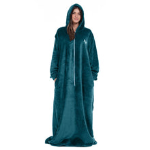 Load image into Gallery viewer, Snuggs Wearable Blanket Monk Dark Petroleum