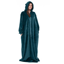 Load image into Gallery viewer, Snuggs Wearable Blanket Monk Dark Petroleum