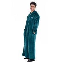 Load image into Gallery viewer, Snuggs Wearable Blanket Monk Teal