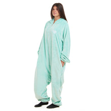 Load image into Gallery viewer, Snuggs Blanket Onesie Aqua Mint