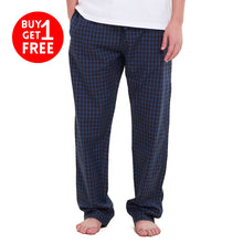 Load image into Gallery viewer, Men summer Blue x Black checkered pants