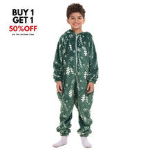 Load image into Gallery viewer, Snuggs Kids Blanket Onesie Green Christmas Tree
