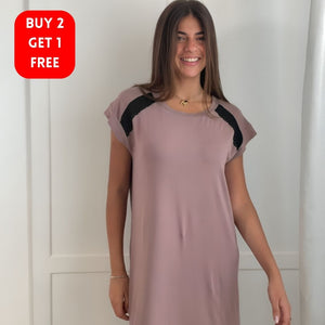 Women summer Cafe Lace Night shirt