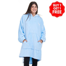 Load image into Gallery viewer, Snuggs Blanket Hoodie Light Blue
