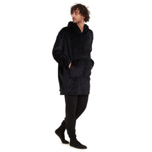 Load image into Gallery viewer, Snuggs Blanket Hoodie Black
