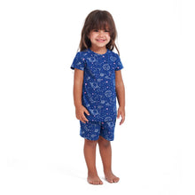 Load image into Gallery viewer, Girls summer pajama set Space t-shirt + Shorts
