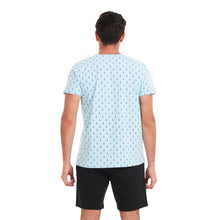 Load image into Gallery viewer, Men summer pajama set Anchor T-shirt +Black shorts
