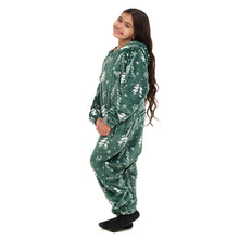 Load image into Gallery viewer, Snuggs Kids Blanket Onesie Green Christmas Tree
