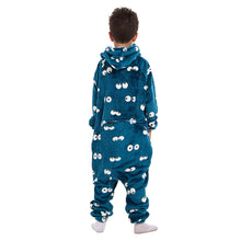 Load image into Gallery viewer, Snuggs Kids Blanket Onesie Petroleum Eyes
