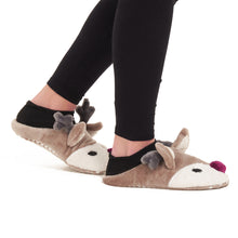 Load image into Gallery viewer, Deer Winter Women Fuzzy Slipper
