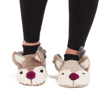 Load image into Gallery viewer, Deer Winter Women Fuzzy Slipper
