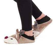 Load image into Gallery viewer, Deer Winter Women Fuzzy Slipper
