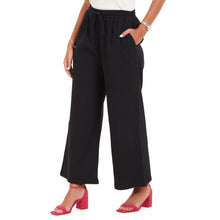 Load image into Gallery viewer, Women summer wide leg pants Black
