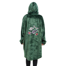Load image into Gallery viewer, Snuggs Blanket Hoodie Dark Green مدفع رمضان
