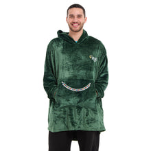 Load image into Gallery viewer, Snuggs Blanket Hoodie Dark Green مدفع رمضان
