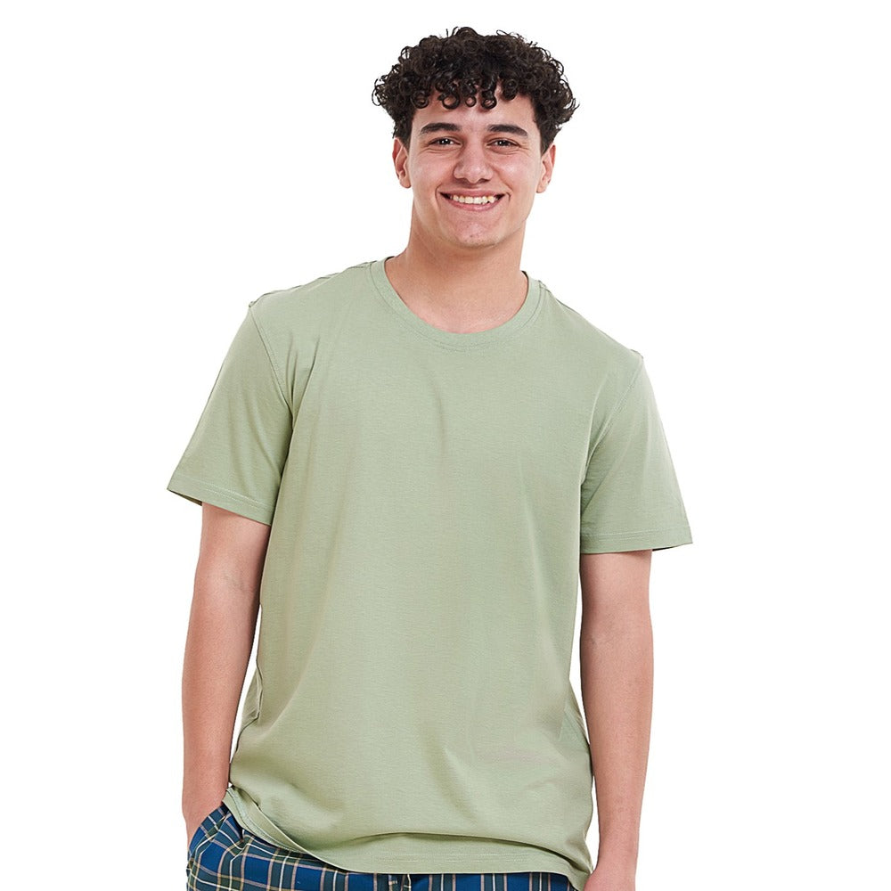 Men olive T-shirt