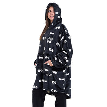 Load image into Gallery viewer, Snuggs Blanket Hoodie Black Eyes
