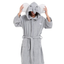 Load image into Gallery viewer, Snuggs Animal Bathrobe Elephant
