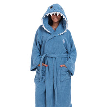 Load image into Gallery viewer, Snuggs Animal Bathrobe Shark

