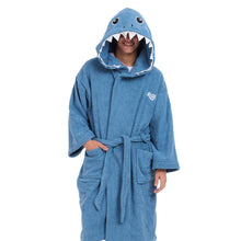 Load image into Gallery viewer, Snuggs Animal Bathrobe Shark
