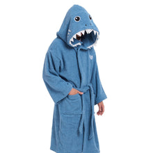Load image into Gallery viewer, Snuggs Animal Bathrobe Shark
