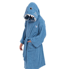 Load image into Gallery viewer, Snuggs Animal Bathrobe Shark
