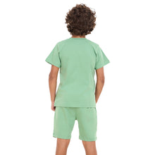 Load image into Gallery viewer, Boys summer pajama set Apple Green t-shirt + shorts
