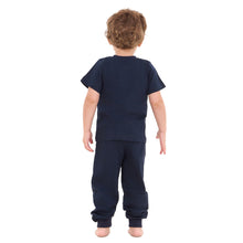 Load image into Gallery viewer, Boys summer pajama set Dark Blue t-shirt + Pants
