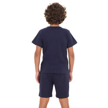 Load image into Gallery viewer, Boys summer pajama set Dark Blue t-shirt + shorts
