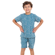 Load image into Gallery viewer, Boys summer pajama set Sports t-shirt + shorts
