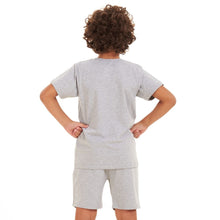 Load image into Gallery viewer, Boys summer pajama set Grey t-shirt + shorts
