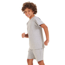 Load image into Gallery viewer, Boys summer pajama set Grey t-shirt + shorts

