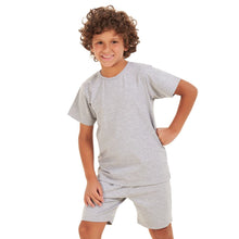 Load image into Gallery viewer, Boys summer pajama set Grey t-shirt + shorts
