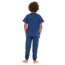 Load image into Gallery viewer, Boys summer pajama set Petroleum t-shirt + Pants

