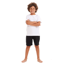 Load image into Gallery viewer, Boys summer pajama set Tiger t-shirt +Black shorts
