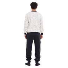 Load image into Gallery viewer, Men Winter Pajama Set Colorful Scatters Sweatshirt + Dark blue Pants
