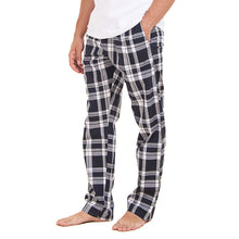 Load image into Gallery viewer, Men summer Dark Blue x White Checkered pants
