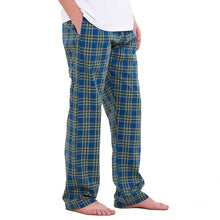 Load image into Gallery viewer, Men summer pant checkered olive x Petroleum

