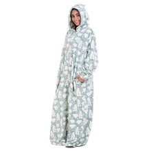 Load image into Gallery viewer, Snuggs Monk Wearable Blanket Polar Bear Mint
