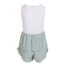 Load image into Gallery viewer, Women summer pajama set Mint ruffles top + Ruffles shorts
