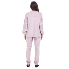 Load image into Gallery viewer, Women Winter Pajama Set Mauve Sweatshirt + Pants
