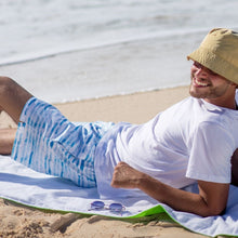 Load image into Gallery viewer, Men summer swimwear Stripes leaves
