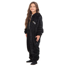 Load image into Gallery viewer, Snuggs Kids Blanket Onesie Black فانوس رمضان
