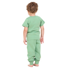 Load image into Gallery viewer, Boys summer pajama set Apple Green t-shirt + Pants
