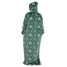 Load image into Gallery viewer, Snuggs Wearable Blanket Monk Green Christmas Tree
