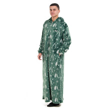Load image into Gallery viewer, Snuggs Wearable Blanket Monk Green Christmas Tree
