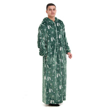 Load image into Gallery viewer, Snuggs Wearable Blanket Monk Green Christmas Tree
