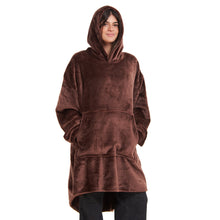 Load image into Gallery viewer, Snuggs Blanket Hoodie Brown
