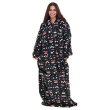 Load image into Gallery viewer, Snuggs Wearable Blanket Monk Black monster
